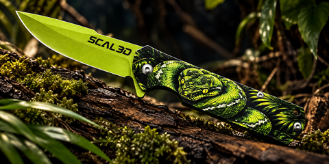 Green Tree Python | First Edition Folding Knife